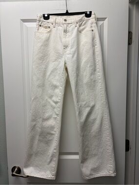 Women's Denim Forum The Farrah High-Rise Wide Leg Jeans Off-White